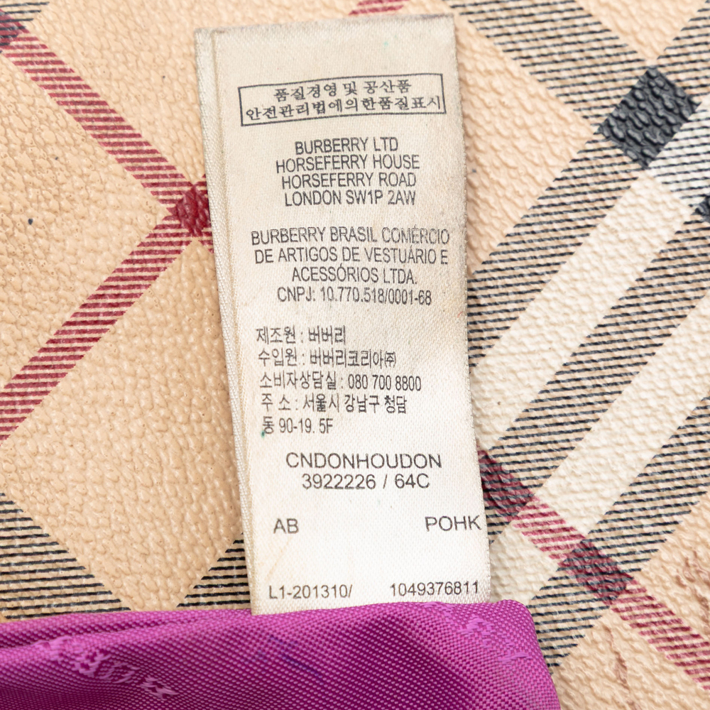 Pre-Loved Burberry Haymarket Check Coated Canvas Peyton Crossbody - Picture 6 of 7